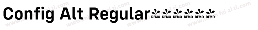 Config Alt Regular字体转换